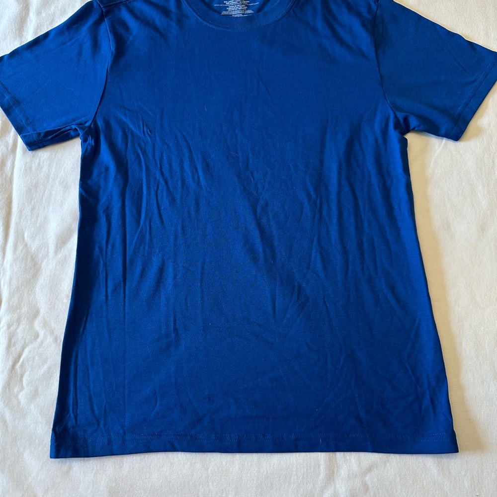 NWT Tommy Hilfiger Boys Tee Size L 14/16 Blue Cotton T-Shirt Classic